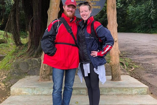 1 day tour hike mount kilimanjaro through marangu route - Lunch at Mandara Hut with Moshi below