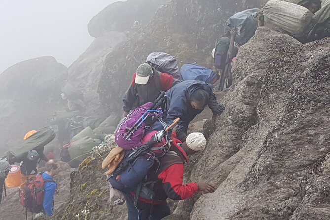 8 Day Kilimanjaro Lemosho Climb - Day 5: Scrambling up Barranco Wall