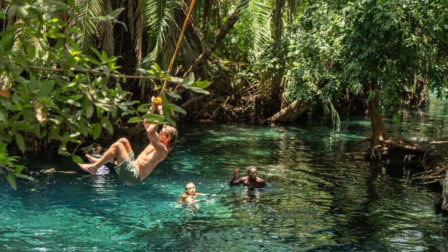 Arusha or Moshi : Hot Spring, Waterfall & Coffee Farm Tour - The 40-minute walk to the 80-meter waterfall