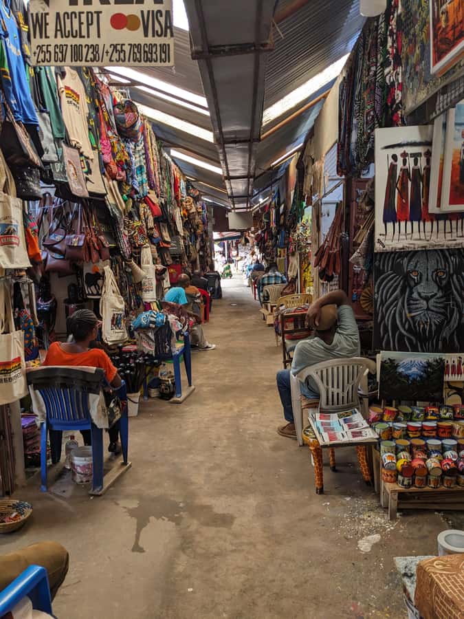 Arusha; Walking City Tour History, Culture & Lifestyle - The Maasai Market and handmade goods