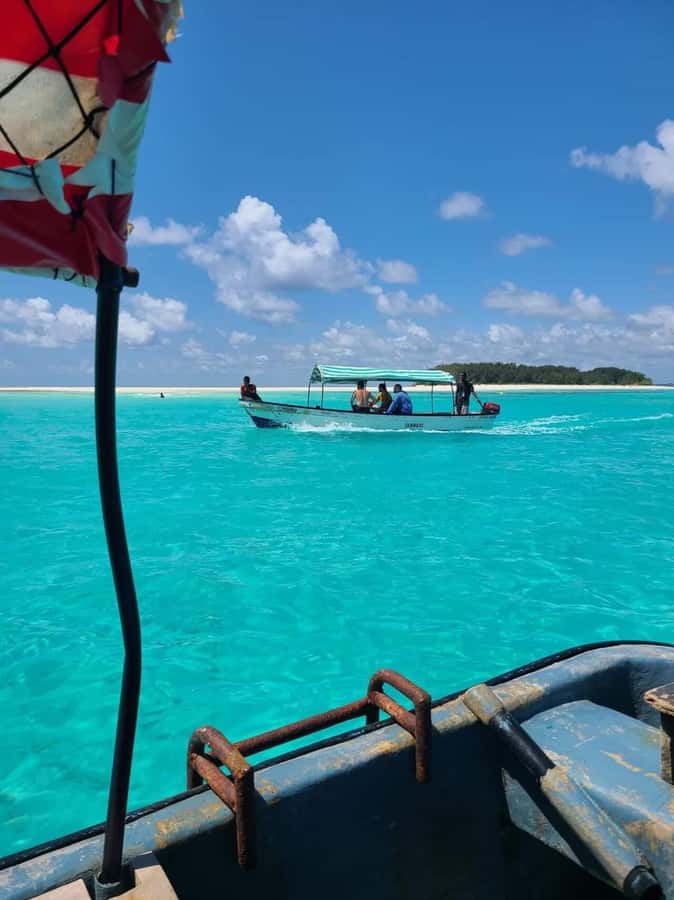 FROM KENDWA; Mnemba snorkelling and Dolphin tour - The 45-minute dhow ride from Kendwa