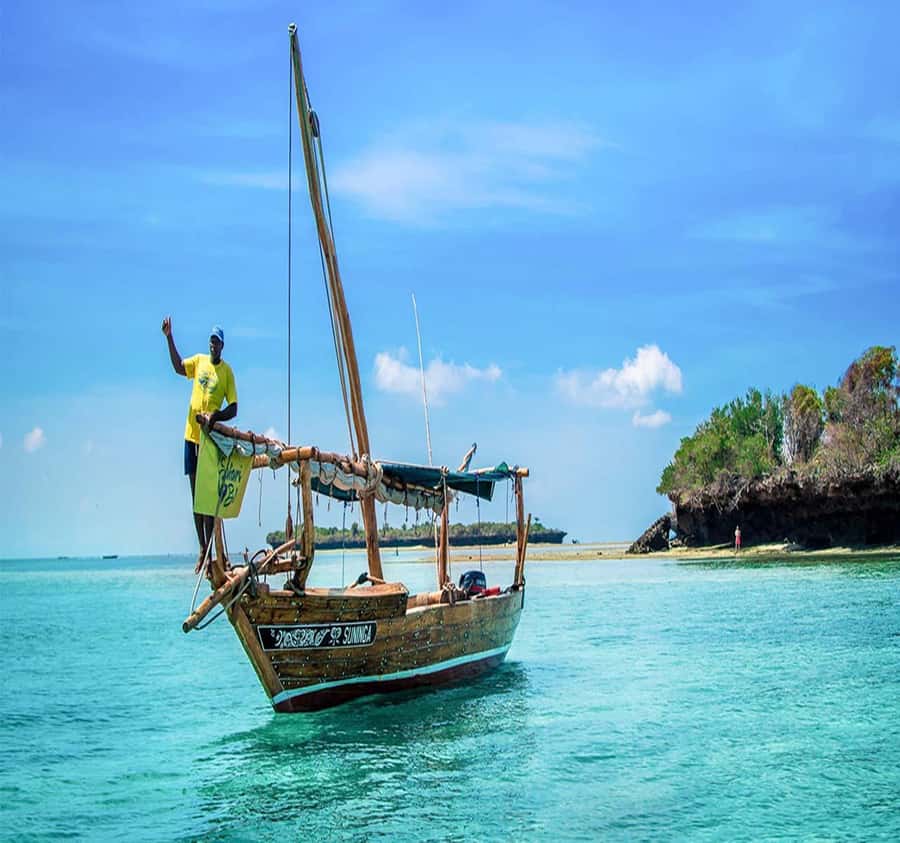 From Paje/Jambian: Safari Blue Snorkelling with Lunch - The white sandbank stop