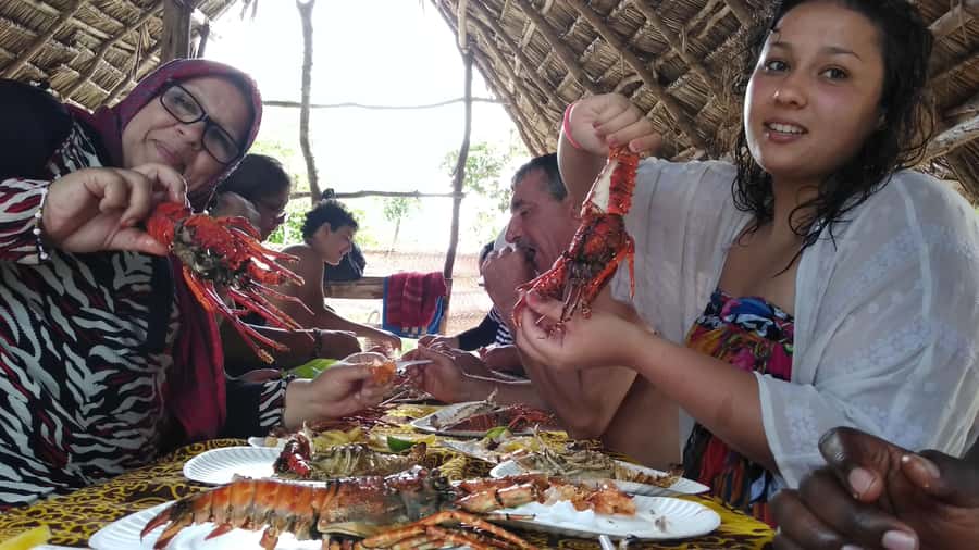 From Stone Town: Sandbank picnic with sea food BBQ Lunch - From Stone Town to Fumba fishing village