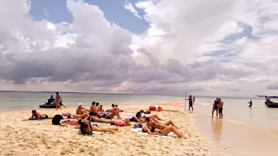 From Stone Town: Sandbank picnic with sea food BBQ Lunch - Snorkeling at Kwale coral reef