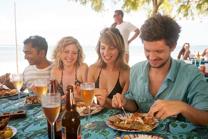 Full-Day Blue Lagoon and Sandbank Boat Tour from Zanzibar ( Safari blue) - Seafood lunch with local drinks