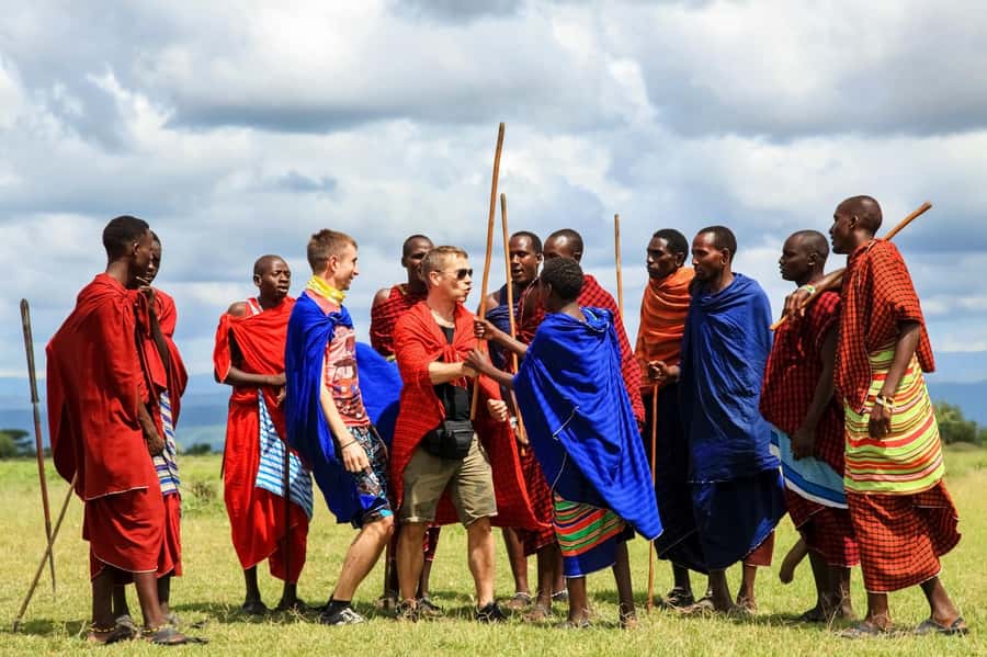 Kilimanjaro: Maasai Village Visit, Waterfalls, & Coffee Tour - Meeting the Maasai community near Rundugai