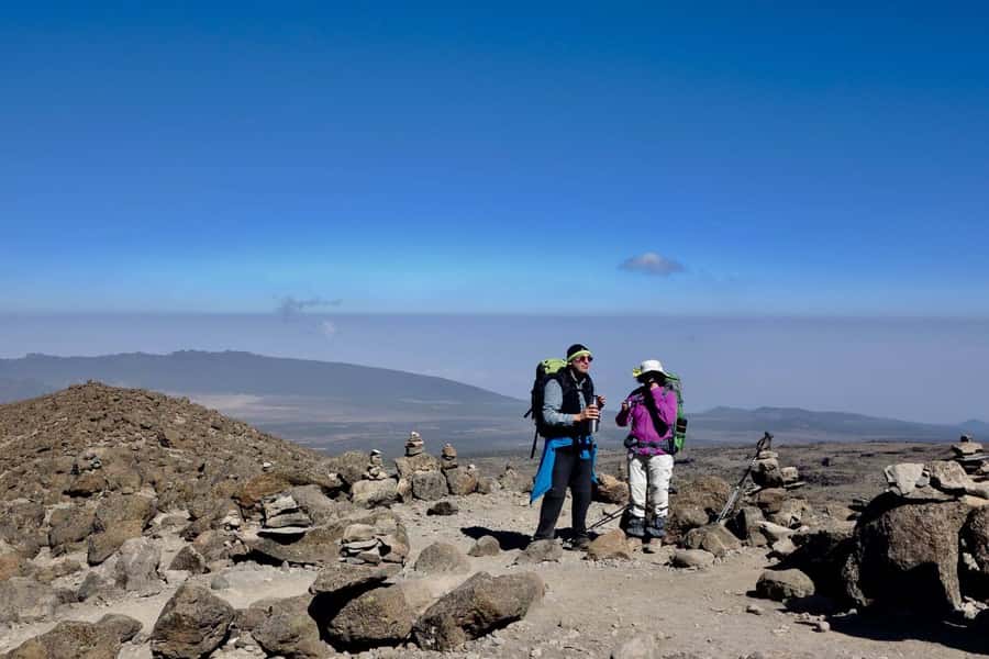 Kilimanjaro: Shira plateau to Cathedral point 3872m Day hike - Returning to Morum Barrier and the hotel