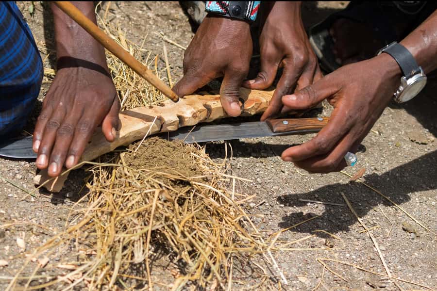 Maasai Boma Cultural Experience (maasai village tour) - Joining the adumu jumping dance