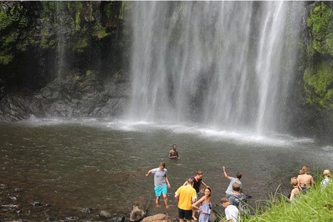 Materuni Waterfalls, Visiting Chagga Village, CoffeeTour Kikuletwa Hotsprings - Walking into Materuni Village near Kilimanjaro