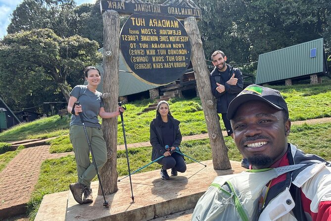 One Kilimanjaro Day hike Tour ISMANI TOURS AND SAFARIS - The descent back to Marangu Gate