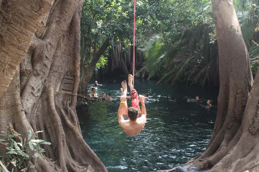 Private Chemka/Kikuletwa hotsprings with lunch & drinks - Swimming, swinging, and taking it slowly