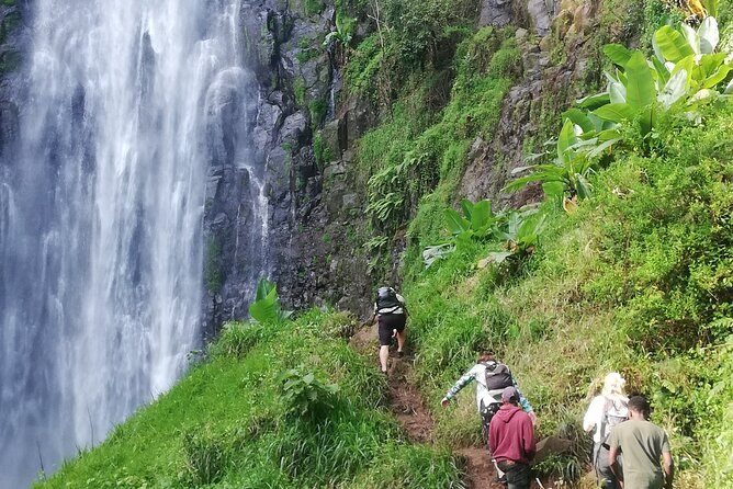 Private Materuni Waterfalls Hiking and Coffee Tour - Reaching the 70-meter Materuni Waterfalls