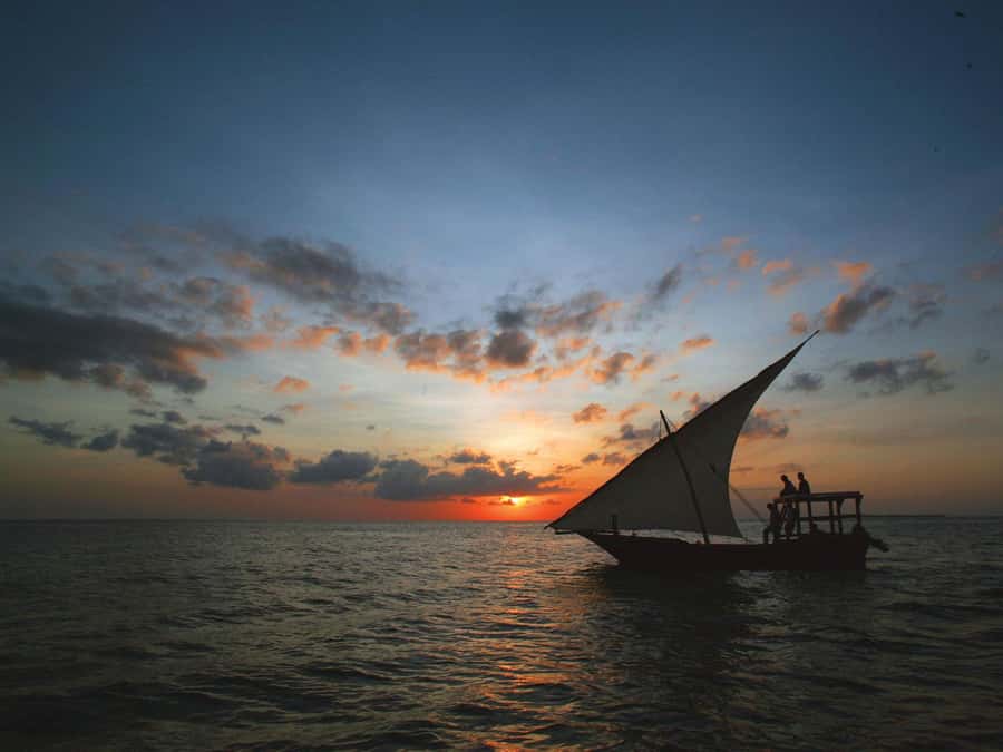 Sunset Dhow from Kendwa/Nungwi Magic Hour on the Ocean - Tropical Fruit, Drinks, and a Small Confusion