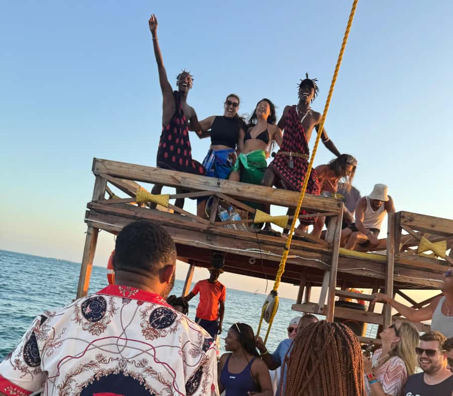 Sunset party cruise in Zanzibar with BoomBoom Boat - What is included, and what costs extra