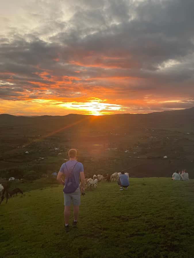 Sunset Tour in Arusha - The sunset and the mountain views
