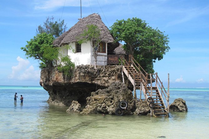 The Rock Restaurant & Blue Lagoon Half Day Tour in Zanzibar - One hour on a Michamvi sandbank