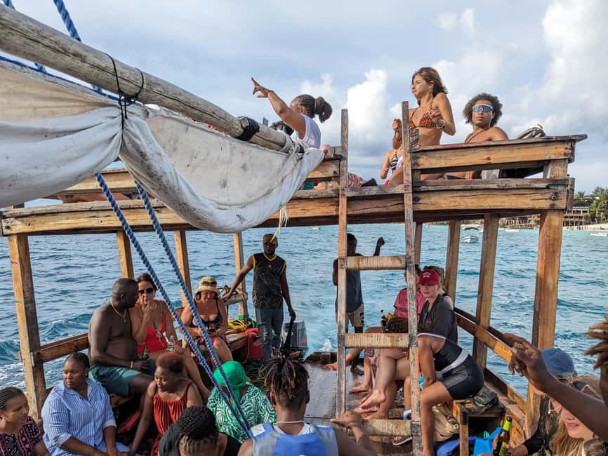 Zanzibar: African Sunset Boat Party in Zanzibar Music, Views - Leaving Zanzibar at 4 PM