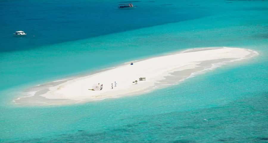 ZANZIBAR:Amazing tour Nakupenda SandBank with fruits - Arriving at Nakupenda Beach