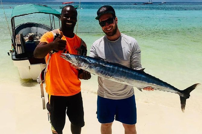 Zanzibar Deep Sea Fishing & Local fishing. - Mnemba Island and the final snorkeling stop