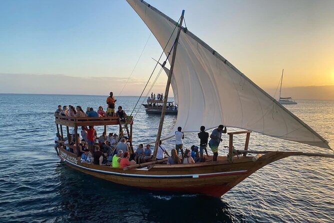 Zanzibar Dhow Evening Sunset Cruise Tour at Nungwi&Kendwa Beach - Setting sail from Nungwi at 3:30 pm