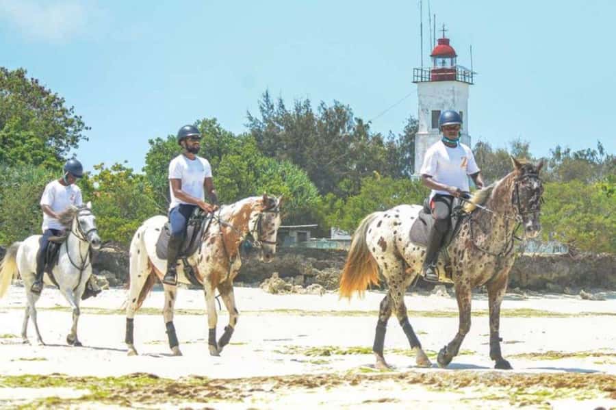 Zanzibar Horseback Riding - From hotel lobby to the stable