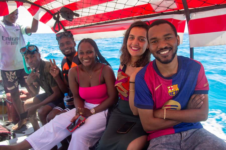 Zanzibar: Mnemba island Snorkeling & Boat Tour with Lunch - The boat ride toward protected Mnemba