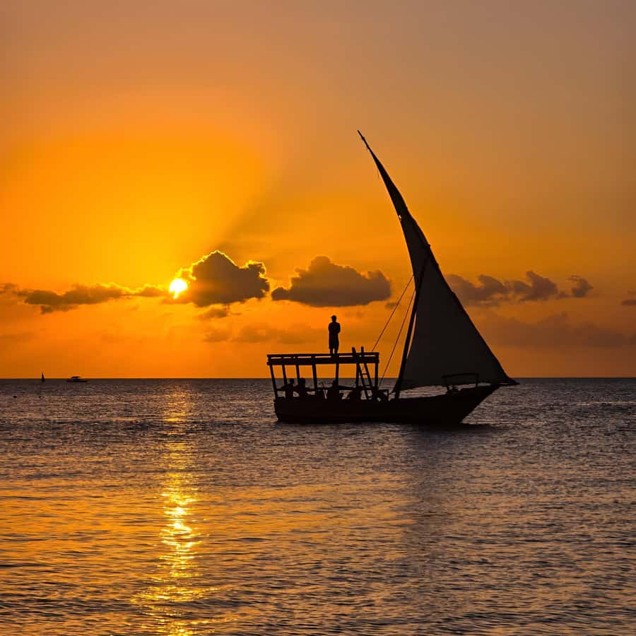 Zanzibar: Nungwi and Kendwa Sunset Dhow Cruise - A Zanzibar sunset from a wooden dhow