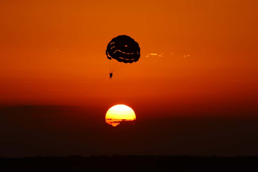 Zanzibar: Parasailing Experience with Instructor - Taking off above Zanzibar’s coral reef