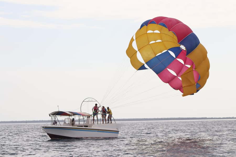 Zanzibar: Parasailing Experience with Instructor - Finding Blue Zee WaterSports at the beach