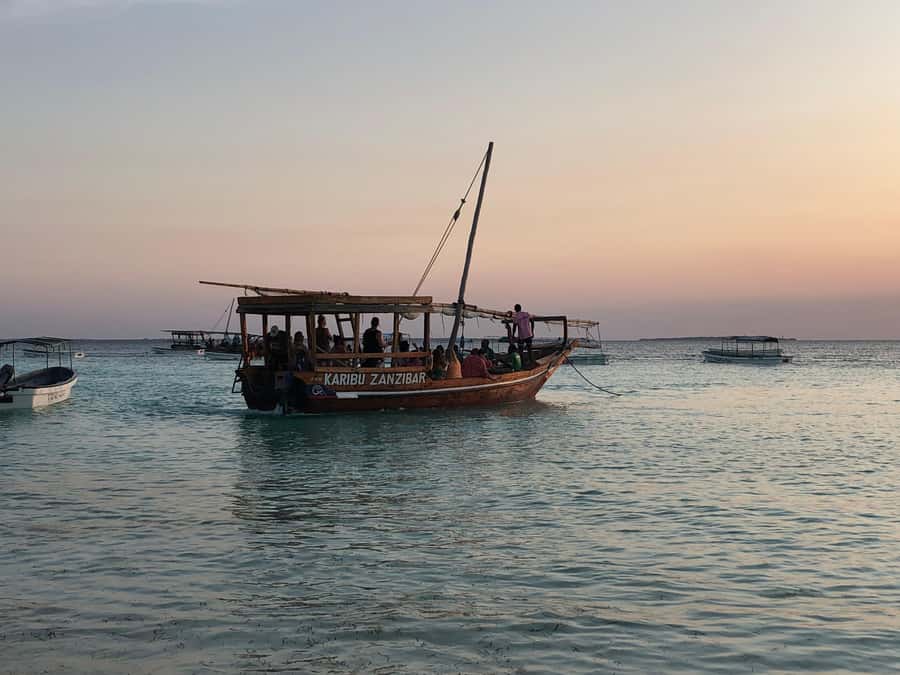 Zanzibar: Sunset Dhow Cruise With Pick Up - Setting out from Nungwi Beach at sunset