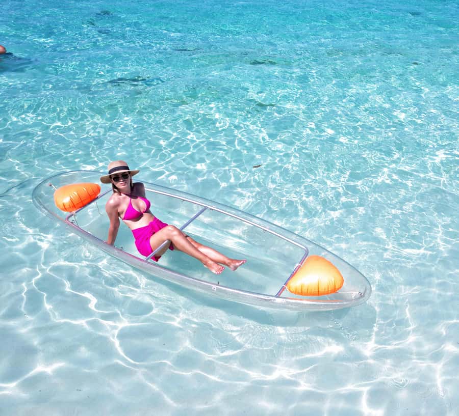 Zanzibar: Transparent Kayak and Drone (with Pickup Included) - The Staff Make a Difference
