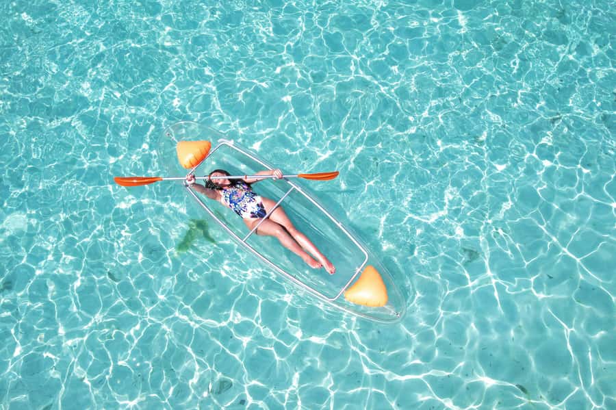 Zanzibar: Transparent Kayak and Drone (with Pickup Included) - Who Will Enjoy This Most?